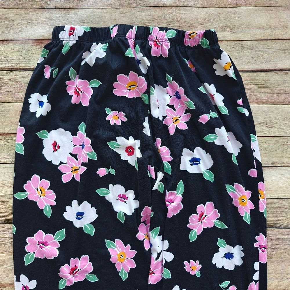 Kate Spade Floral Pajama Set Black Pink Size Large / X-Large - Picture 12 of 13